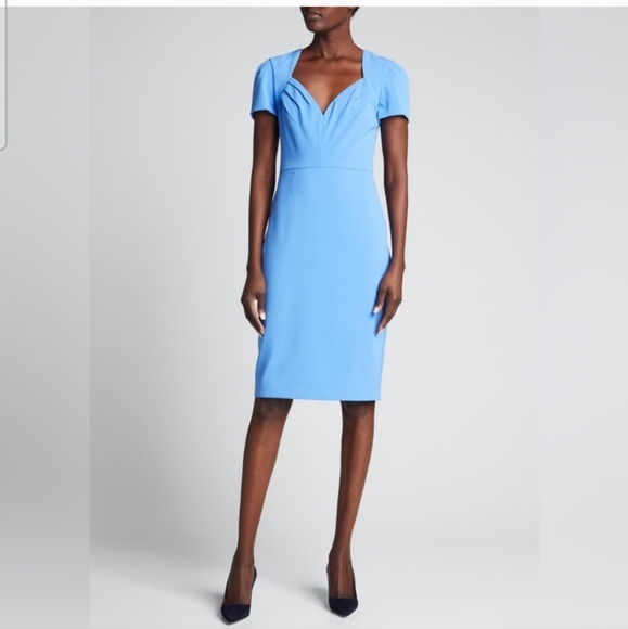 BADGLEY MISCHKA  Regatta Blue Sheath Midi Dress. Size 4 NWT - Picture 10 of 15